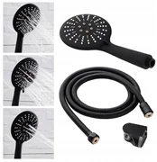 Soffione Doccia A Mano INTIRILIFE 5 Funzioni - Argento, Con Stop Acqua, Attacco Universale 1/2 Pollice