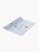 Runner da tavola a righe con motivi ricamati Melony