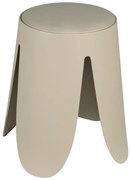 Sgabello beige in plastica impilabile Comiso – Wenko