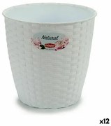 Vaso Stefanplast Bianco Plastica 19 x 17,5 x 19 cm (12 Unità)