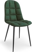 Sedia K417 verde velluto