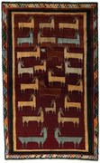 Gabbeh Tappeto persiano 210x130 Rosso (Iran) Annodato A Mano