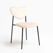 Sedie Cora Black Velluto - Beige