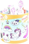 Timbri StampoMinos per bambini con una storia - Unicorni