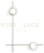Mikado lampada da parete o soffitto 2 luci cipria e trasparente at...