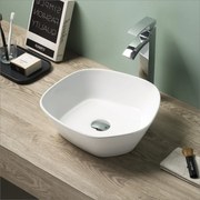 Lavabo D'Appoggio 40x37,5 Cm Rubicer "Break The Rules" Bianco Lucido