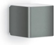 Applique LED moderno da esterno L 840 doppia luce grigio IP44, con sensore crepuscolare luce bianco caldo dimmerabile 305 lumen, STEINEL