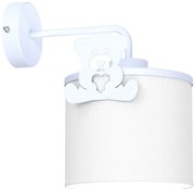 Applique per bambini SWEET 1xE27/15W/230V bianco/blu/orsacchiotto