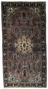 Sarouk Tappeto persiano 60x120 Rosso (Iran) Annodato A Mano