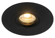 Faretto da incasso smart nero con Wifi GU10 50mm - Buco