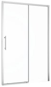 Porta doccia scorrevole Remix2 L 120 x H 195 x P 0.6 cm in vetro vetro senza finitura / trasparente profilo cromo
