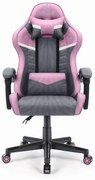 Sedia da gioco HC-1004 grigio-rosa