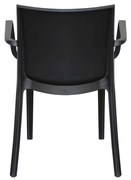 VICTORIA - poltrona in resina impilabile da esterno e interno set da 2