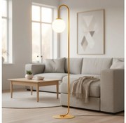 Lampada da terra FLOR 1xE14/10W/230V arancione