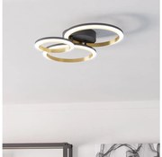 Eglo 901224 - Plafoniera LED dimmerabile CALLIERA LED/20W/230V nero/oro