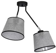 Lampadario fisso ASTA 2xE27/60W/230V nero