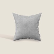 Geometrica cuscini decoro in velluto Impermeabile disponibile in diverse colorazioni grigio