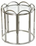 Tavolo aggiuntivo DKD Home Decor ‎S3023344 Cristallo Argentato Metallo Moderno (52 x 52 x 55 cm)