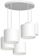 Lampadario a sospensione con filo ARDEN 5xE27/60W/230V bianco