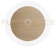 Plafoniera led samsara nera e legno 35w 5300lm cct 3000k 4000k 6500...