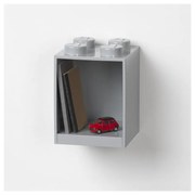 Mensola a muro grigia per bambini Brick 4 - LEGO®