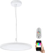 Eglo 33676 - Lampada a sospensione dimmerabile LED RGBW CERIGNOLA-C LED/32W/230V bianco + telecomando
