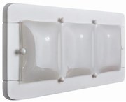 Applique 3xE27/20W/230V bianco