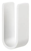 Gancio da parete bianco in metallo Ume – Zone