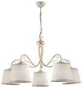 Jupiter 1354 - KM 5 E - Lampadario a sospensione con catena KAMELIA 5xE27/60W/230V