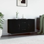 Credenza nera 100x36x60 cm in legno multistrato