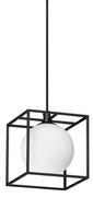 Lampadario A Sospensione Contemporaneo Lingotto Metallo Nero 1 Luce G9 4W 3000K