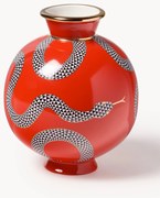 Vaso in porcellana con accenti dorati Eden, alt. 23 cm