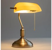 Brilagi - Lampada da tavolo BANK OFFICE 1xE27/60W/230V ottone/arancione