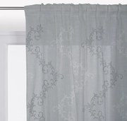 Tenda Matilde bianco/grigio, fettuccia 140x290 cm