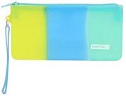 Astuccio Scuola Safta Azzurro Verde Giallo (21 x 10.5 x 2 cm)