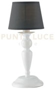 Lume favola bianco e grigio 1 luce attacco e14 16x37cm in metallo e...