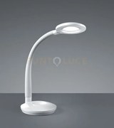 Cobra lampada da studio orientabile plastica bianca h.47cm led 3,5w...