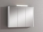 Pensile con luce Akira laccato bianco opaco L 90 x H 70 x P 15.5 cm