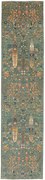 Samarkand Tappeto orientale 80 x 340 Verde (Pakistan) Annodato A Mano