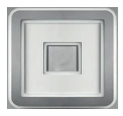 Plafoniera Contemporanea Halò Metallo Grigio Perla Led 35W