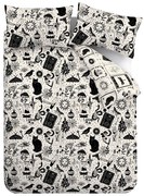 Set copripiumino e federa nero e beige per letto matrimoniale 200x200 cm Enchanted Witchcraft – Catherine Lansfield