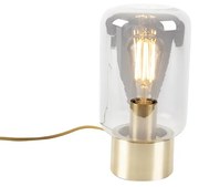 Lampada da tavolo di design in ottone con vetro fumé - Bliss Cute