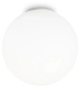 Plafoniera Moderna Mapa Vetro Bianco 1 Luce E27 D40Cm