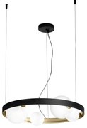 Lampadario Glamour Sonetto nero  5x G9 Ø55cm LUCE AMBIENTE DESIGN