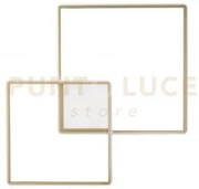 Plafoniera dowel oro led 3000k 60w 3749lm 75cm dimmerabile