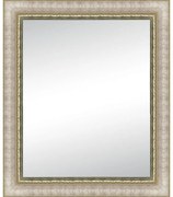 Specchio rettangolare in legno avorio 92 x 132 cm