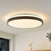 Lindby Hudsona plafoniera LED, marrone