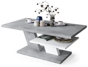 Tavolino da Salotto Moderno,Tavolino Caffè,Tavolino Consolle Rovere Fumo  80x80x36,5 cm Legno Multistrato -BN49607