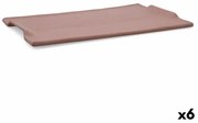 Vassoio per aperitivi Quid Mineral Gres Terracotta Ceramica 35 x 23 cm (6 Unità)