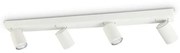 Lampada da soffitto rudy pl4 bianco